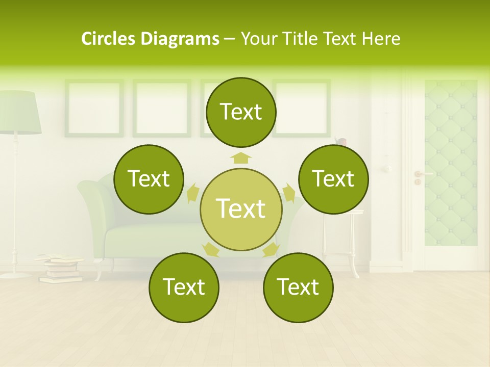 Living Roses Interior PowerPoint Template