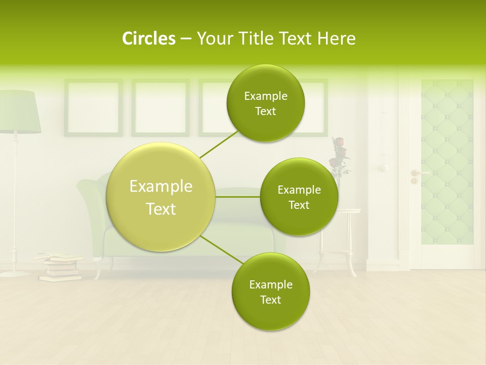 Living Roses Interior PowerPoint Template