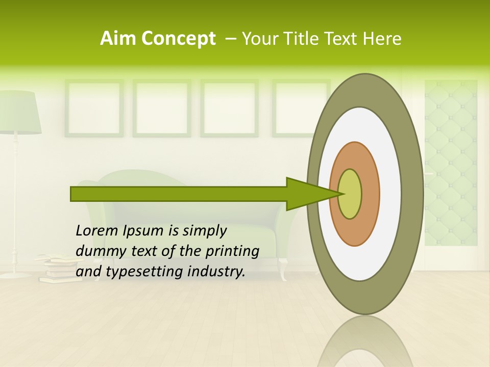 Living Roses Interior PowerPoint Template