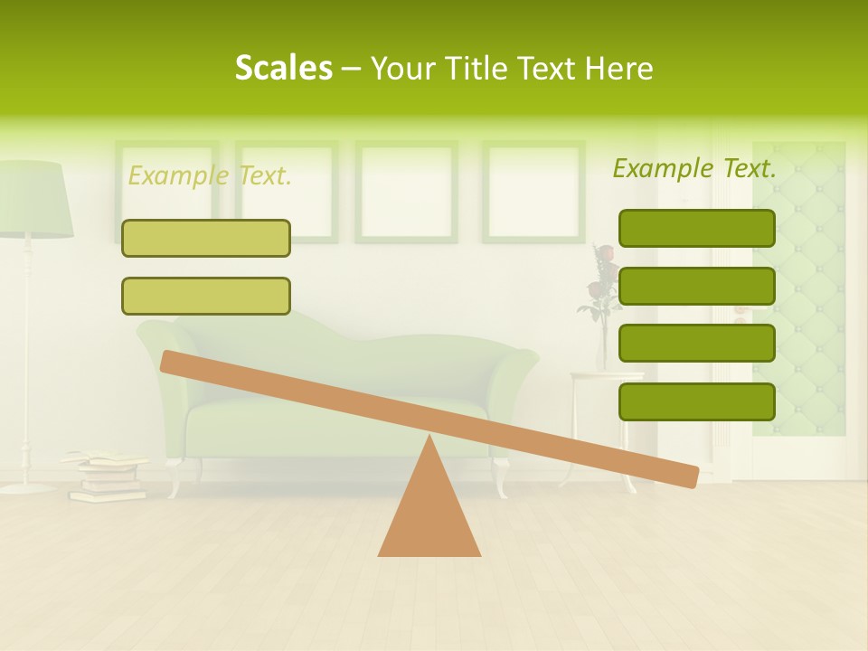 Living Roses Interior PowerPoint Template