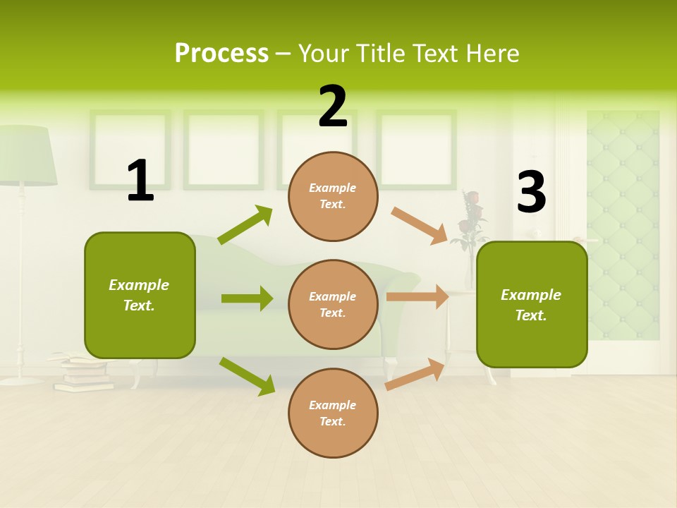 Living Roses Interior PowerPoint Template