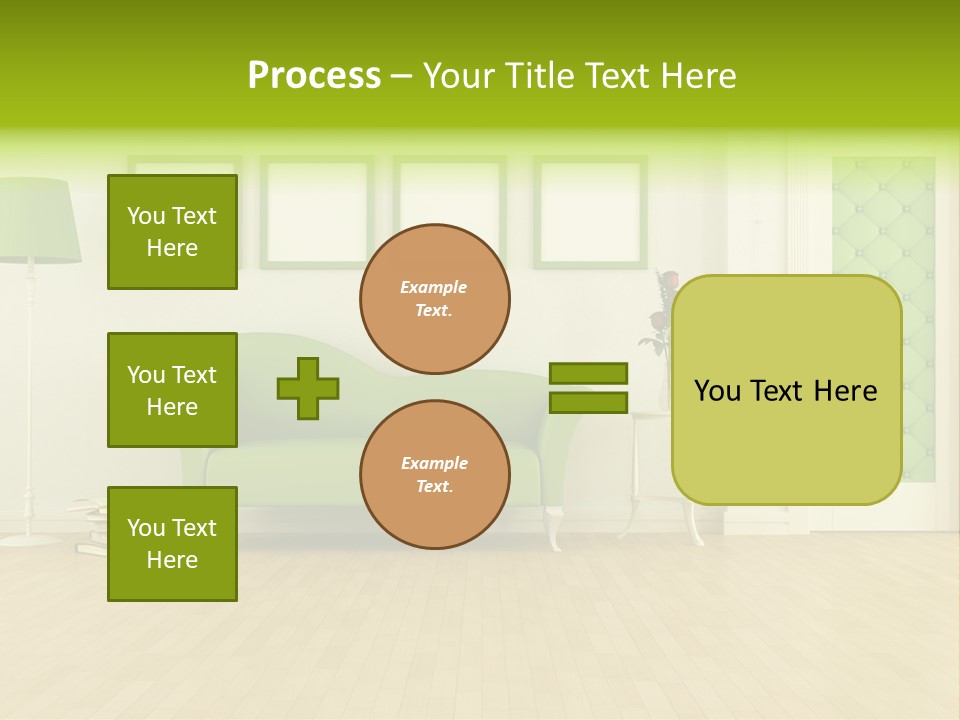 Living Roses Interior PowerPoint Template