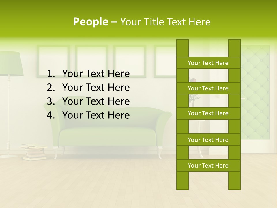 Living Roses Interior PowerPoint Template