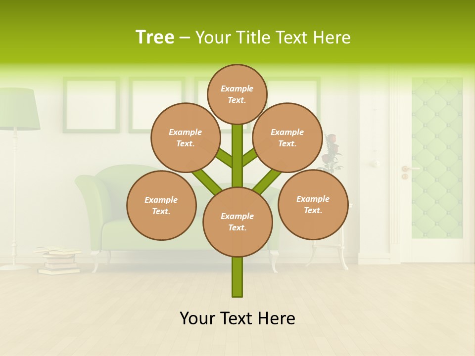 Living Roses Interior PowerPoint Template