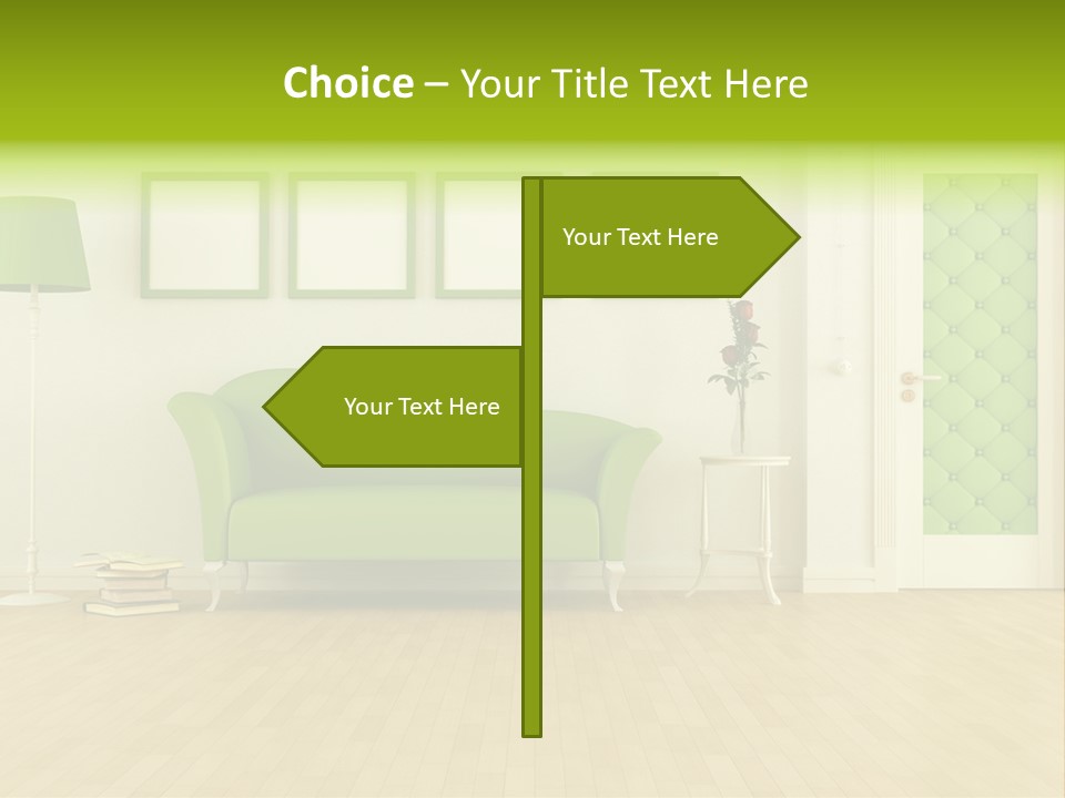 Living Roses Interior PowerPoint Template