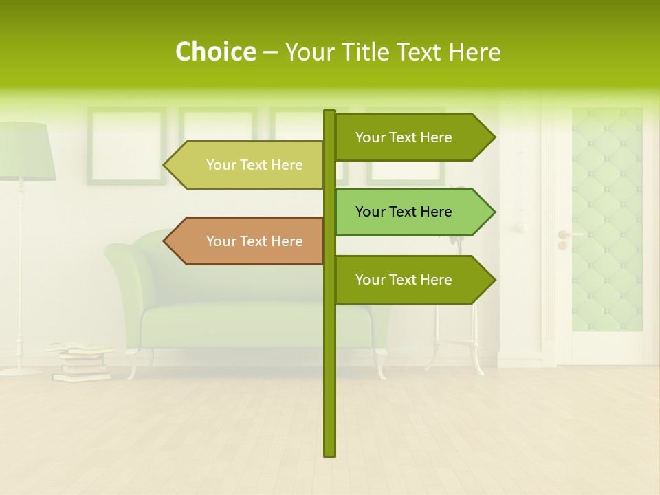 Living Roses Interior PowerPoint Template