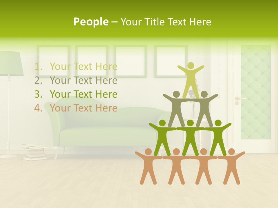 Living Roses Interior PowerPoint Template