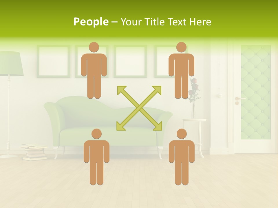 Living Roses Interior PowerPoint Template