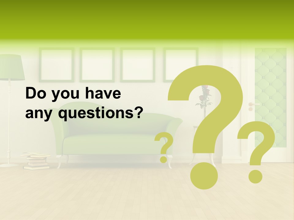 Living Roses Interior PowerPoint Template