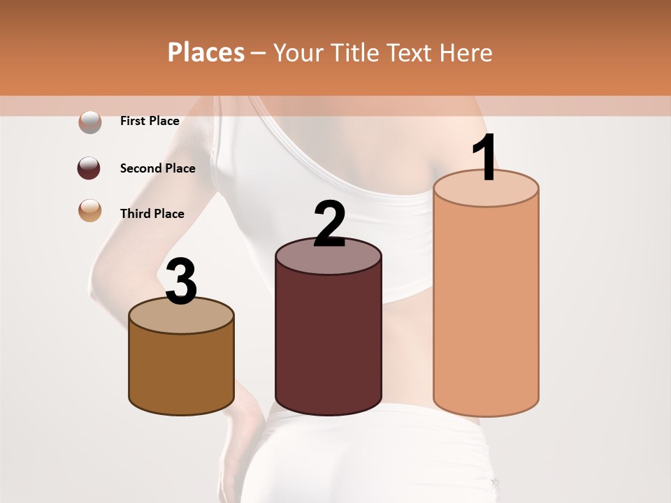 Gym Sexy Waist PowerPoint Template