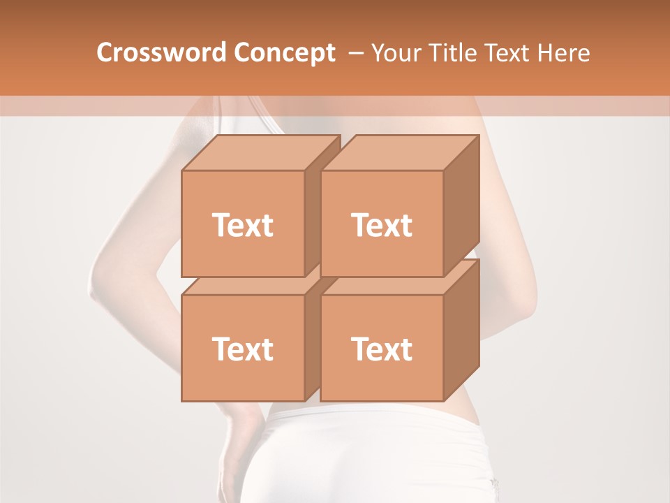 Gym Sexy Waist PowerPoint Template