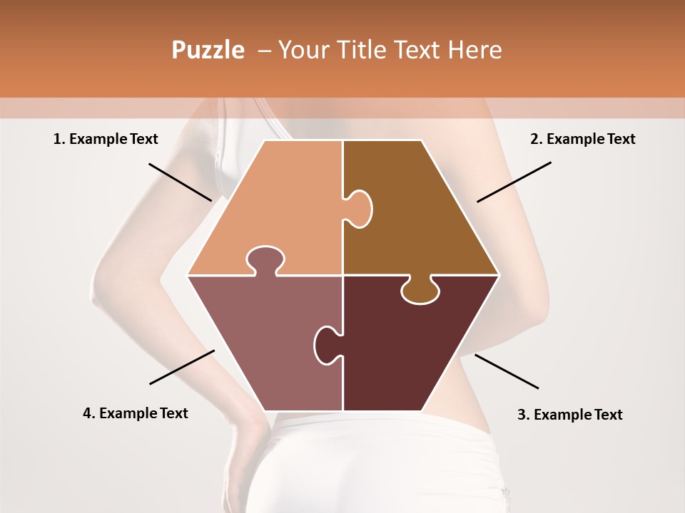 Gym Sexy Waist PowerPoint Template