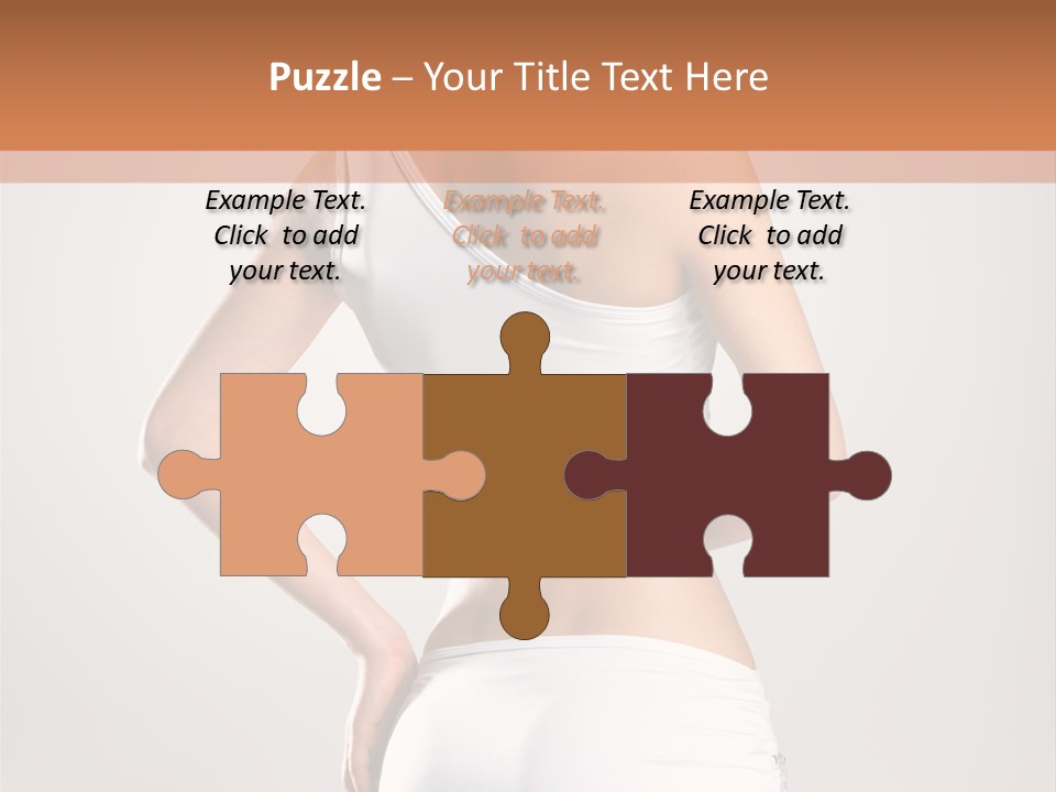 Gym Sexy Waist PowerPoint Template