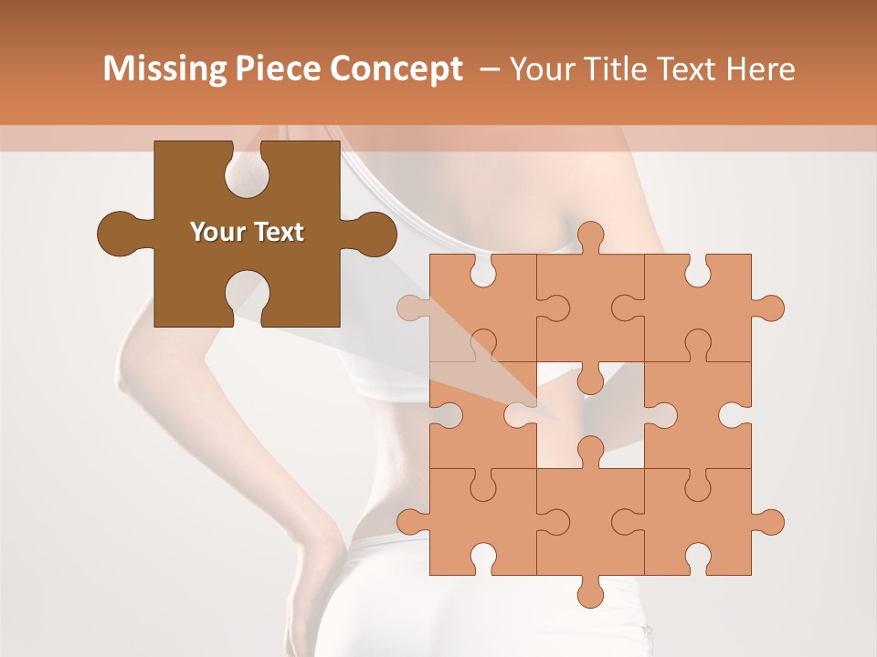 Gym Sexy Waist PowerPoint Template