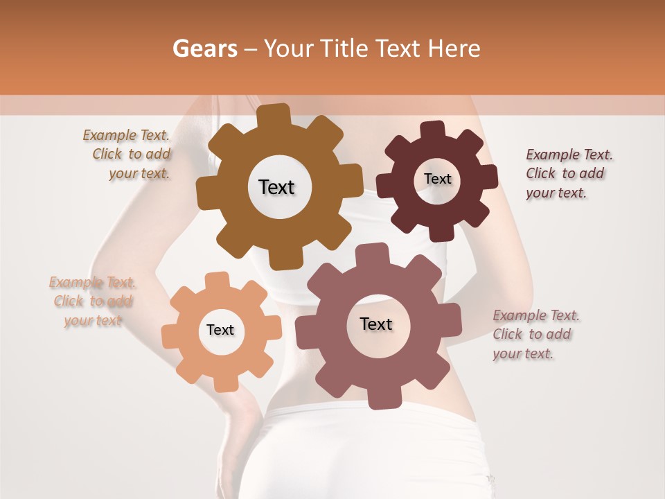 Gym Sexy Waist PowerPoint Template