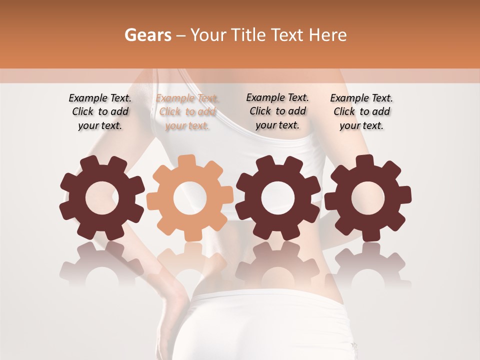 Gym Sexy Waist PowerPoint Template