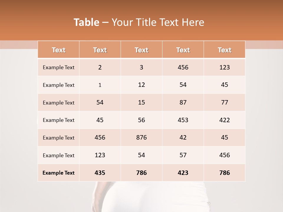 Gym Sexy Waist PowerPoint Template