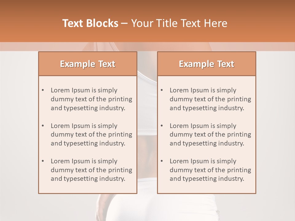 Gym Sexy Waist PowerPoint Template