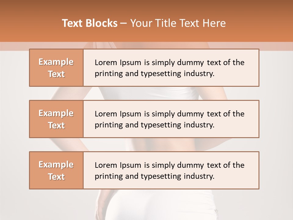 Gym Sexy Waist PowerPoint Template