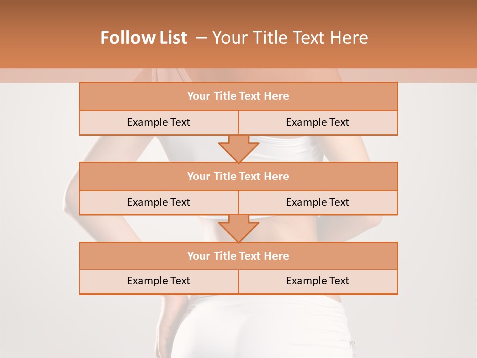 Gym Sexy Waist PowerPoint Template