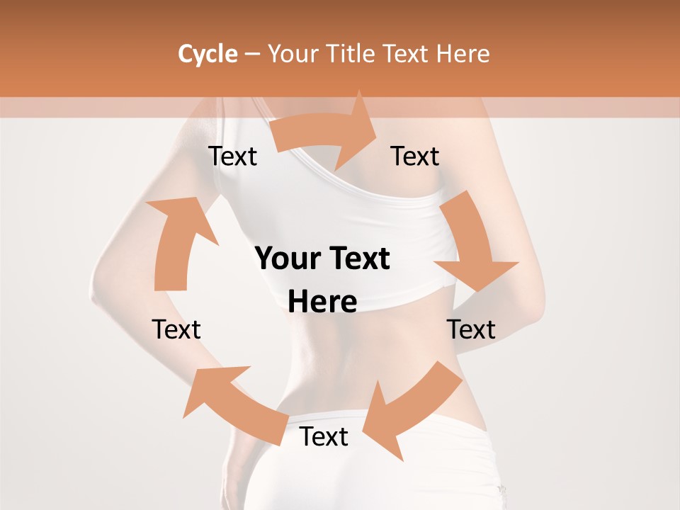 Gym Sexy Waist PowerPoint Template