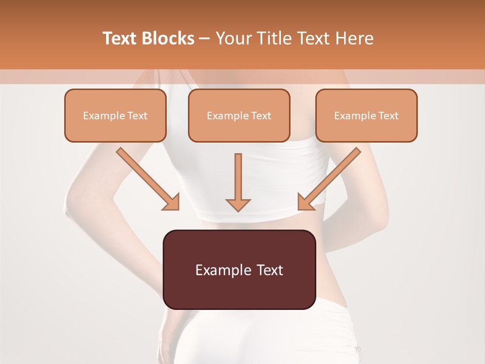 Gym Sexy Waist PowerPoint Template