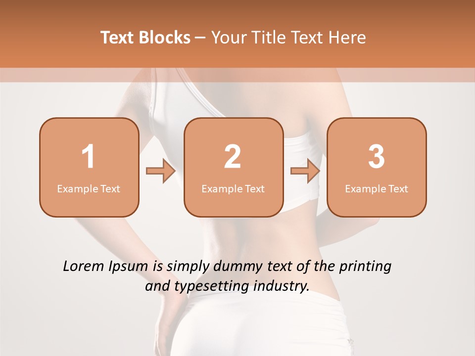 Gym Sexy Waist PowerPoint Template