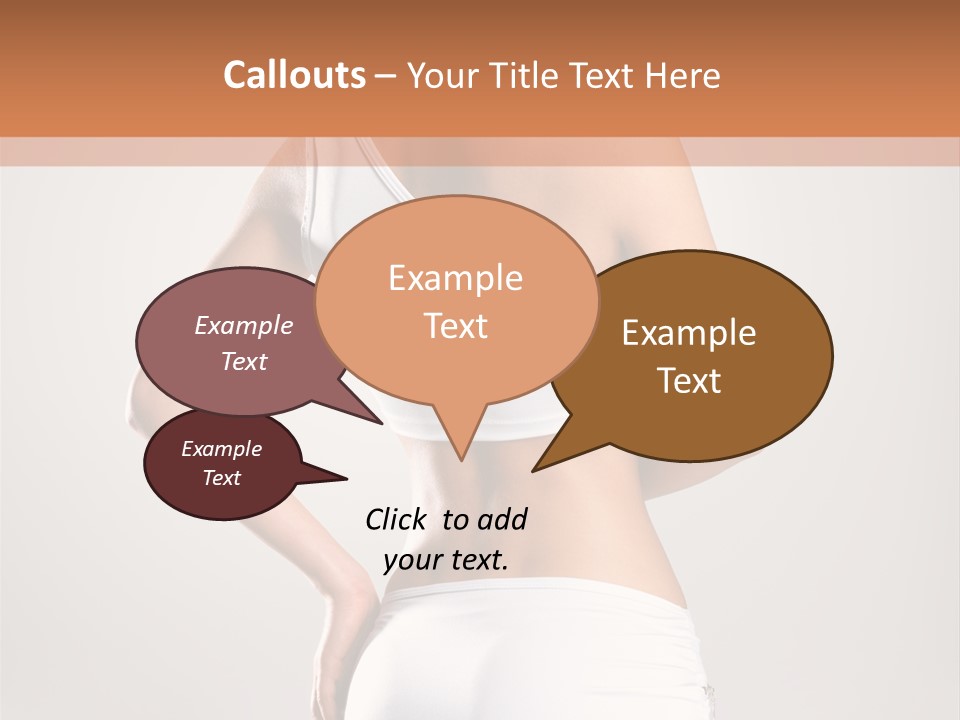 Gym Sexy Waist PowerPoint Template