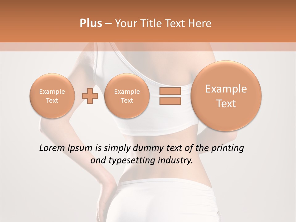 Gym Sexy Waist PowerPoint Template