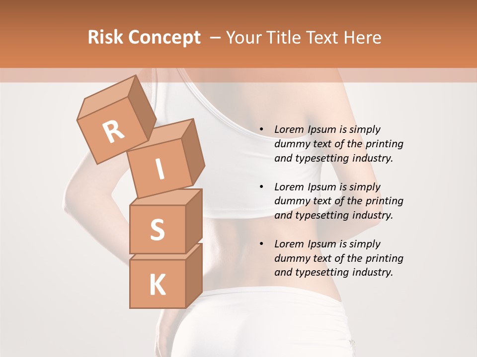 Gym Sexy Waist PowerPoint Template