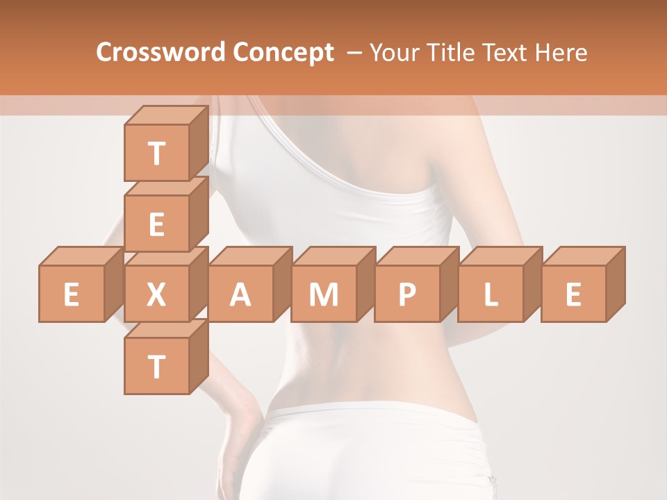 Gym Sexy Waist PowerPoint Template