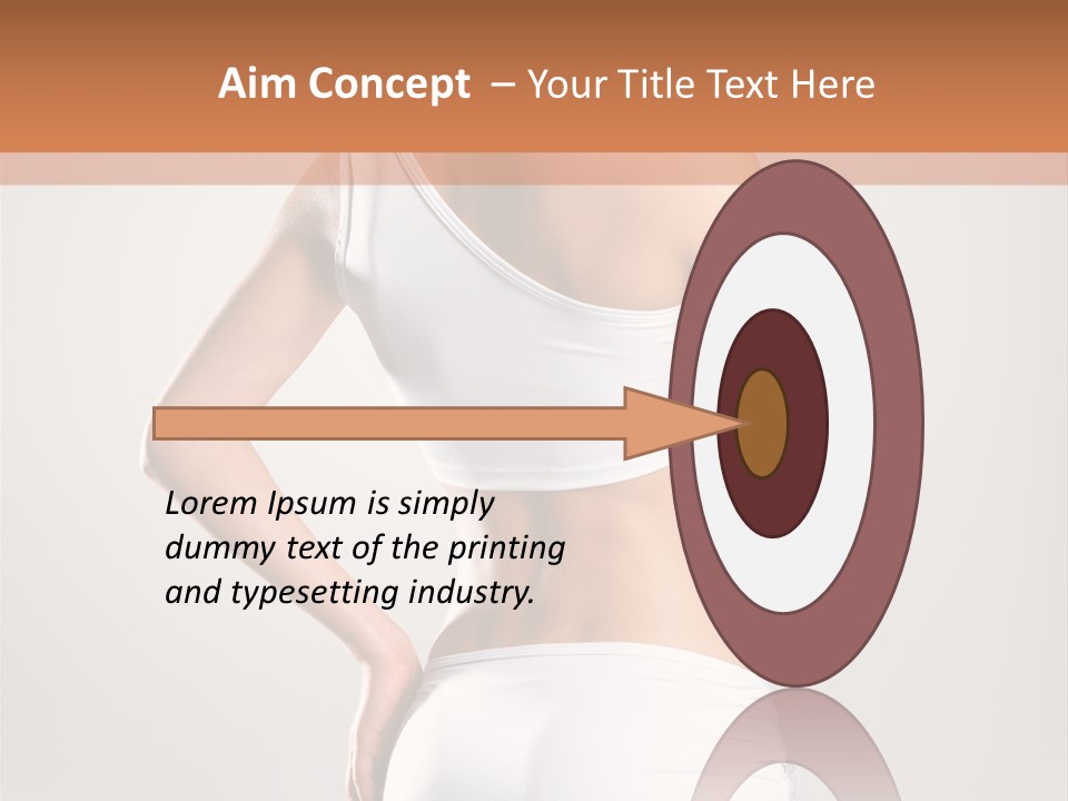 Gym Sexy Waist PowerPoint Template