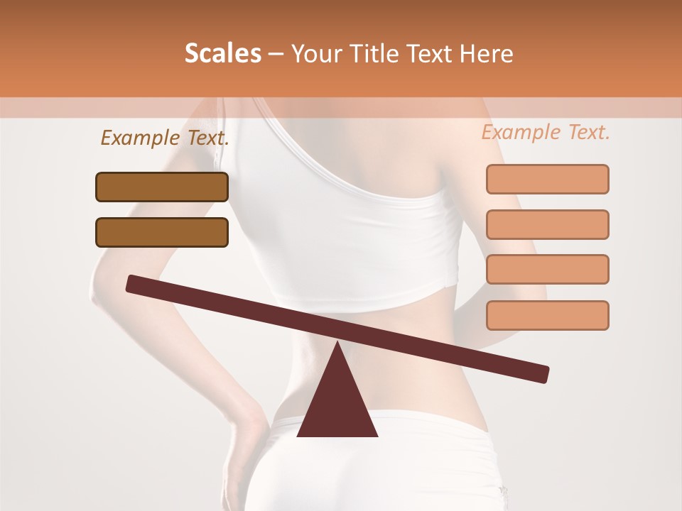 Gym Sexy Waist PowerPoint Template