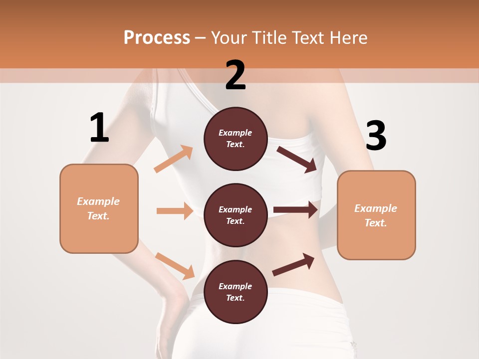 Gym Sexy Waist PowerPoint Template