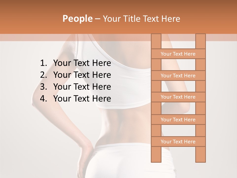 Gym Sexy Waist PowerPoint Template