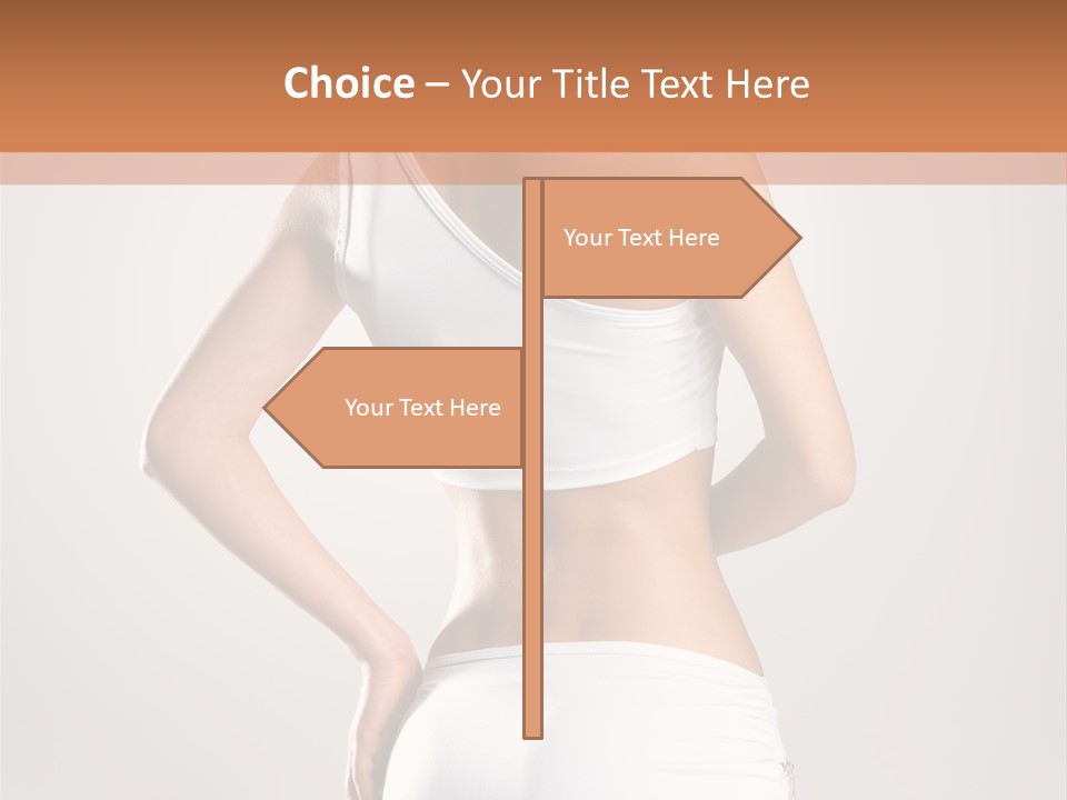 Gym Sexy Waist PowerPoint Template