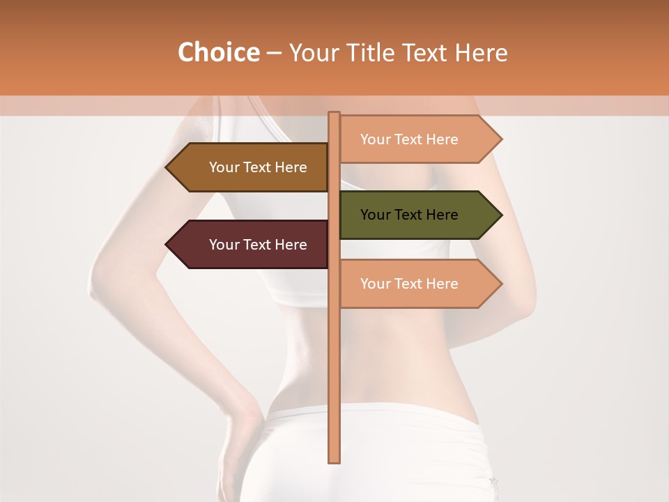 Gym Sexy Waist PowerPoint Template