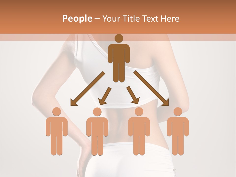 Gym Sexy Waist PowerPoint Template