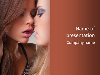 Pink Relationship Girl PowerPoint Template