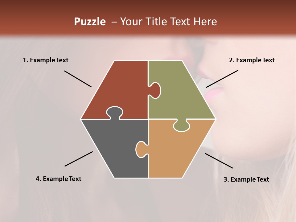 Pink Relationship Girl PowerPoint Template