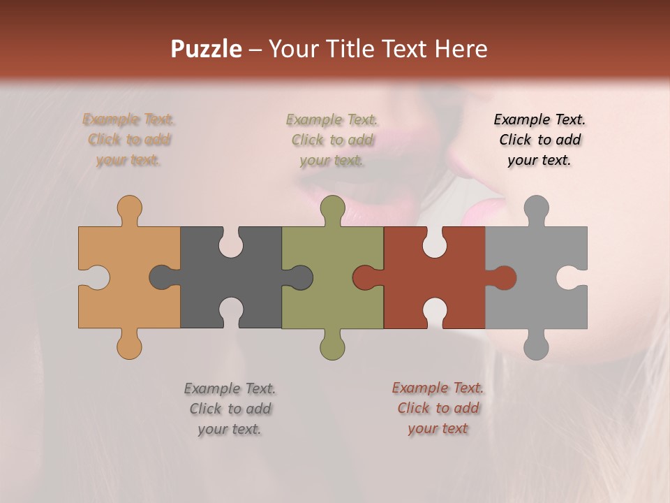 Pink Relationship Girl PowerPoint Template