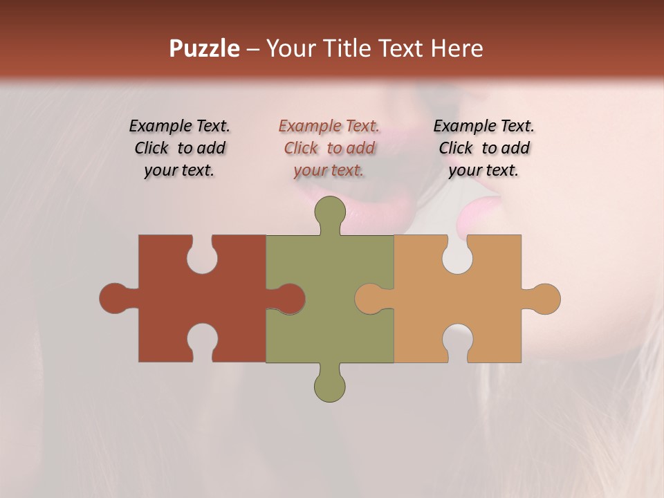 Pink Relationship Girl PowerPoint Template