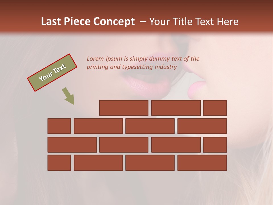 Pink Relationship Girl PowerPoint Template