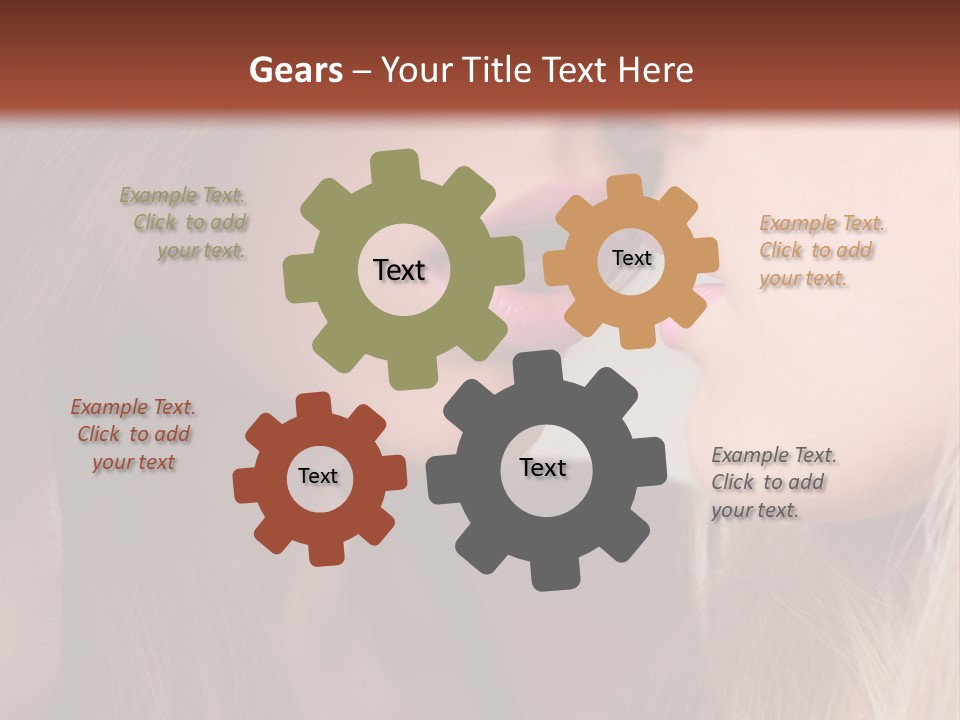 Pink Relationship Girl PowerPoint Template