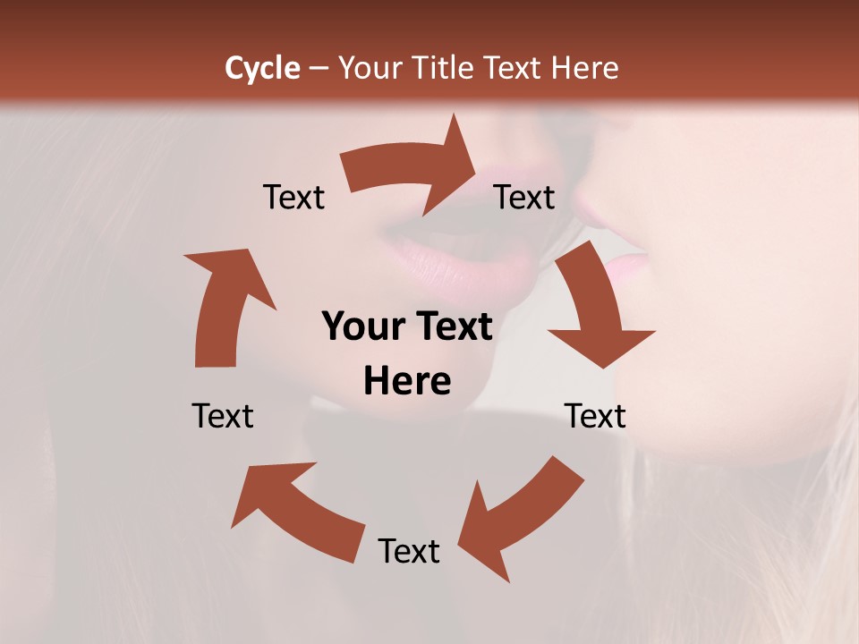 Pink Relationship Girl PowerPoint Template