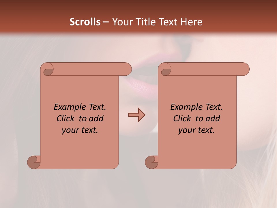 Pink Relationship Girl PowerPoint Template