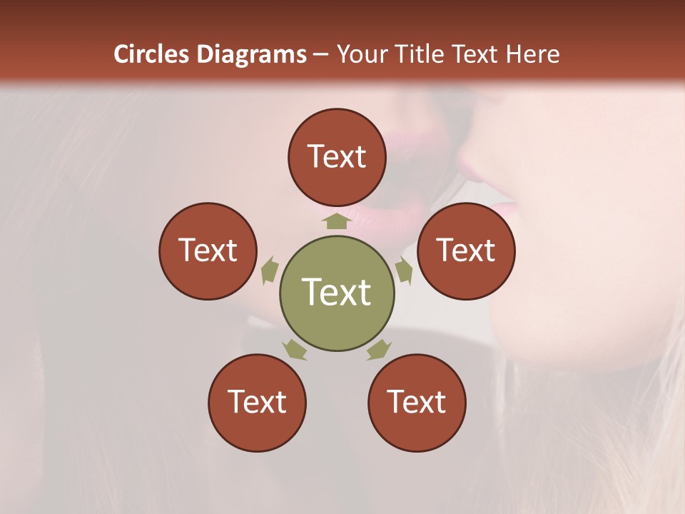 Pink Relationship Girl PowerPoint Template