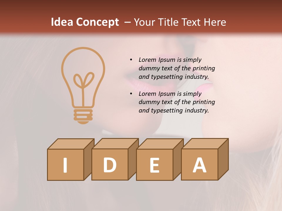 Pink Relationship Girl PowerPoint Template