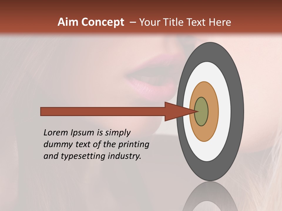 Pink Relationship Girl PowerPoint Template