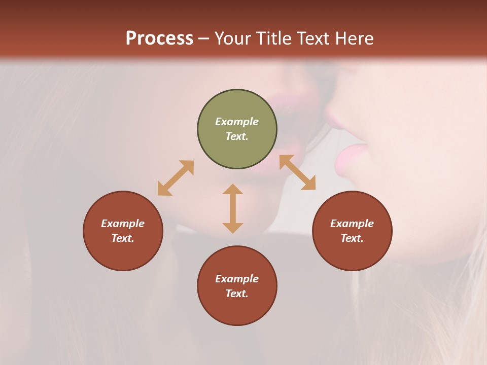 Pink Relationship Girl PowerPoint Template